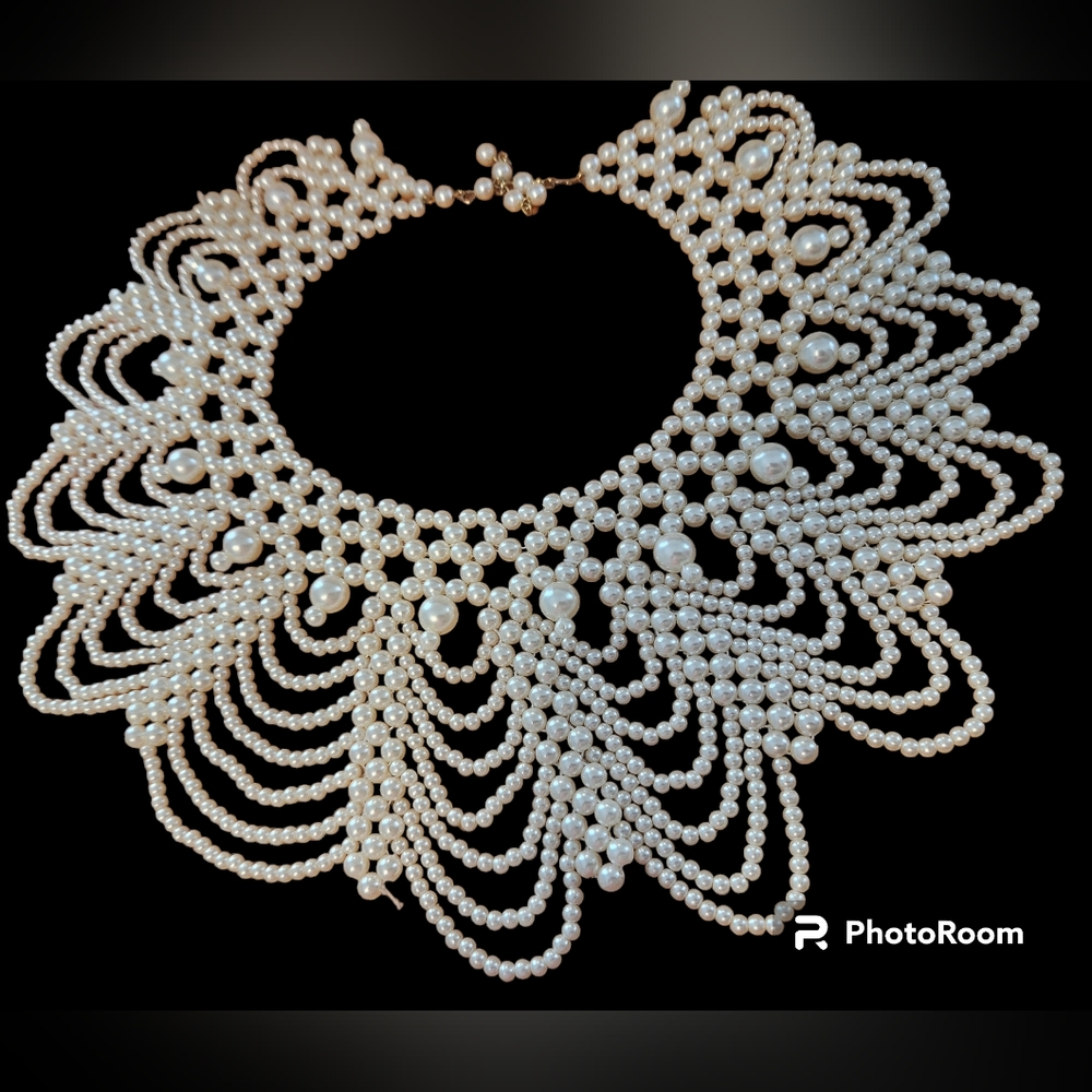 16" Pearl Collar Necklace